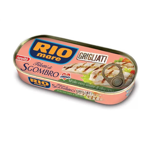 Alimentari Buonconsiglio RIO MARE FILETTO DI SGOMBRO GRIGLIATO ALL' OLIO D' OLIVA 120 GR